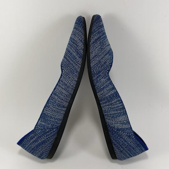 Rothy’s The Point Pointed Toe Flats Womens Size 9.5 Blue Indigo Heather Rothys - Picture 6 of 9